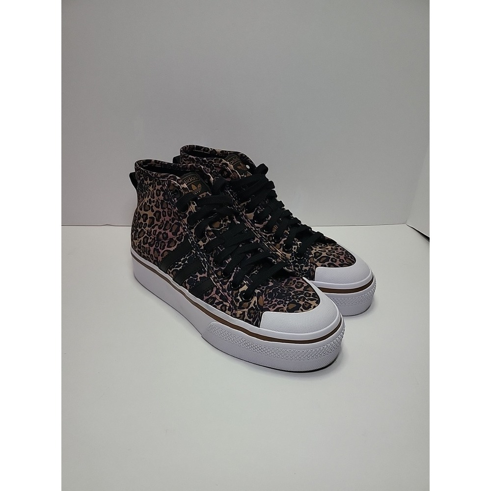 Adidas Nizza Platform Mid Leopard ‎ Size 8.5